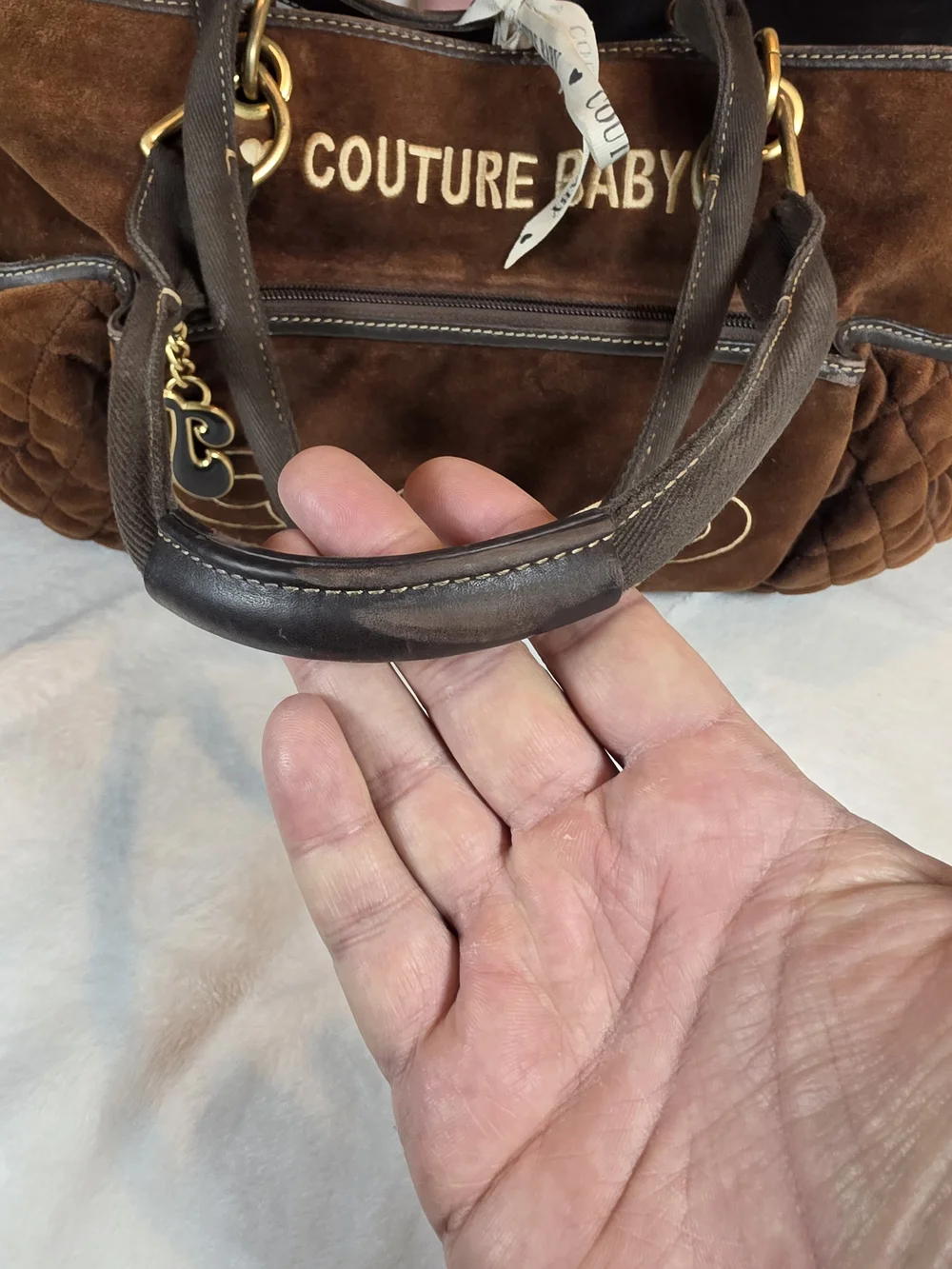 Juicy Couture Brown 'Couture Baby' Enfant De Juicy Tote Bag